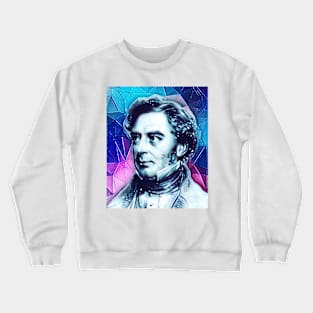 Robert Stephenson Snowy Portrait | Robert Stephenson Artwork 13 Crewneck Sweatshirt